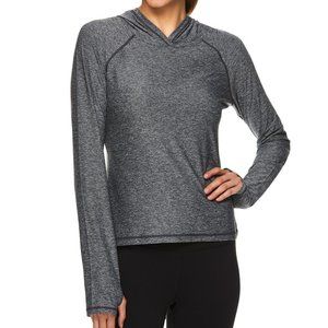 Head Fundamentals Black Heather Cropped Hoodie L